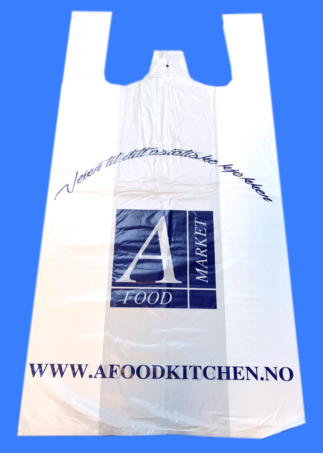 A-FOOD plastic shop bags