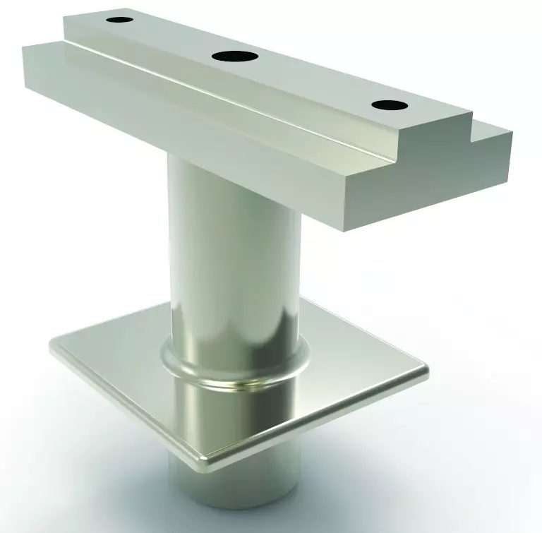 Toppfeste for stolpe 40x40 firkant fast håndrekke 60x25 pr stk