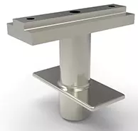 Toppfeste for stolpe 25x50 fast håndrekke 80x30 pr stk