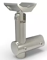 Feste justerbar for stolpe Ø40 rund Håndrekke Ø50 pr stk