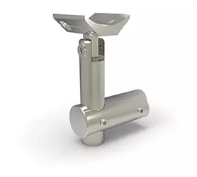 Feste justerbar for stolpe 40x40 firkant Håndrekke Ø50 pr stk