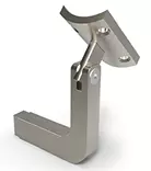 L-feste justerbart for Ø50 håndrekke pr stk