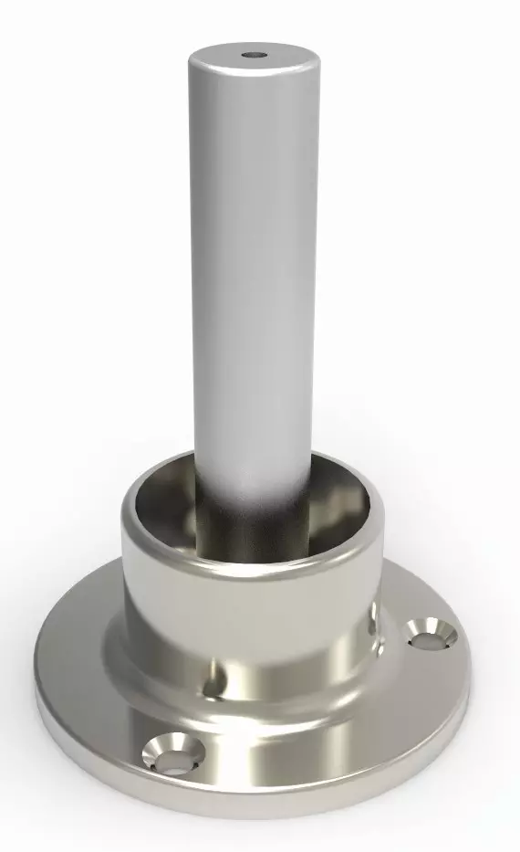 Stolpefot standard for Ø40 stope rund pr stk