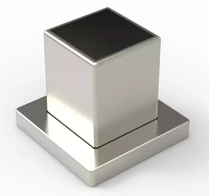 Stolpefot for 40x40mm firkant stolpe vegg og gulv feste pr stk