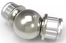 Hjørne justerbart for Ø50 -2,5mm håndrekke pr stk