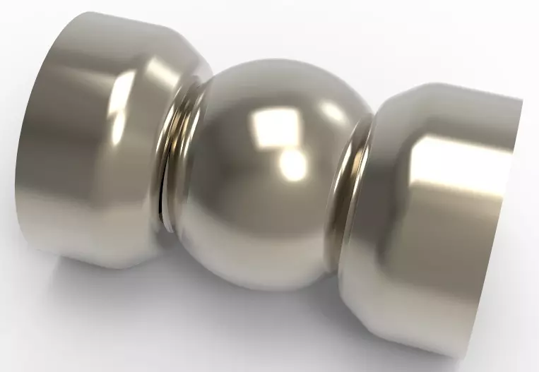 Hjørne justerbart for Ø40 håndrekke pr stk