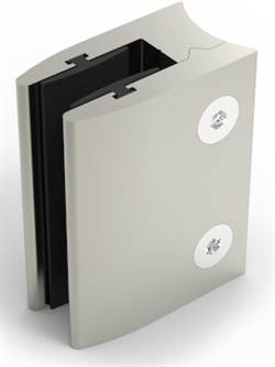 Glassklemme for rundt stolpe Ø40 pr stk