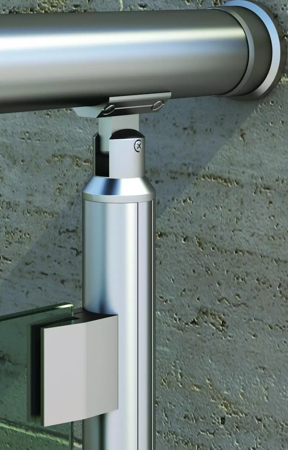 Stolpe komplett start/ stop stolpe rund Ø40mm pr stk