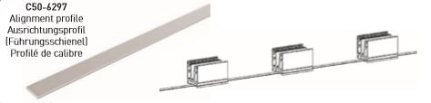 Elegant C50 rettningsprofil pr meter