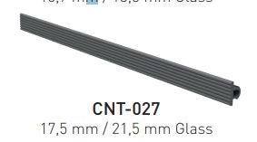 Pakning utvendig for 17,5/21,5mm glass pr meter