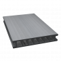 Terrassebord 28x162x4000 trekompositt kompakt børstet/ trestruktur rillet svart pr lm
