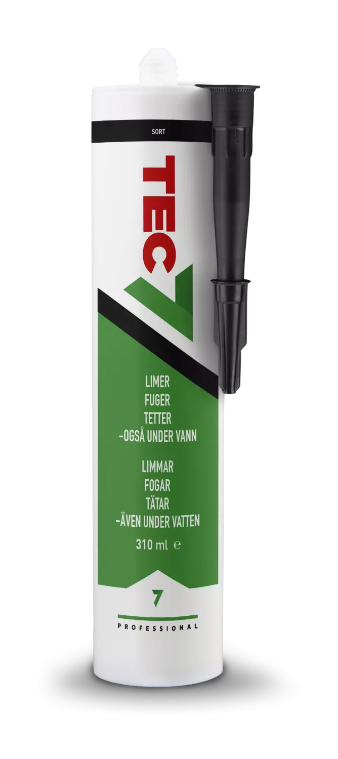 Tec7 sort 310ml pr stk