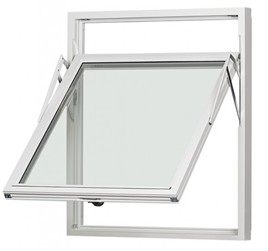 Toppsving Vindu, 1190x1090, hvitmalt, 3-lag glass pr stk