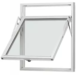 Toppsving Vindu, 1290x1190, hvitmalt, 3-lag glass pr stk