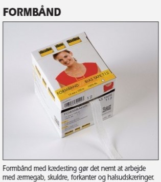 Vlies formband 12mm sort