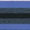 Elastikk blå-grå sortstripet