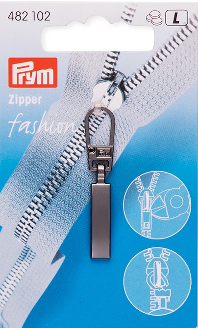 Glidelåsanheng , sort