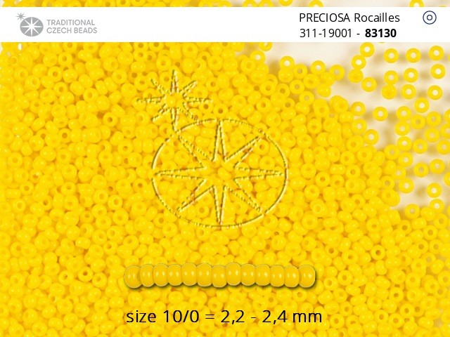 Perler nr 10 gul