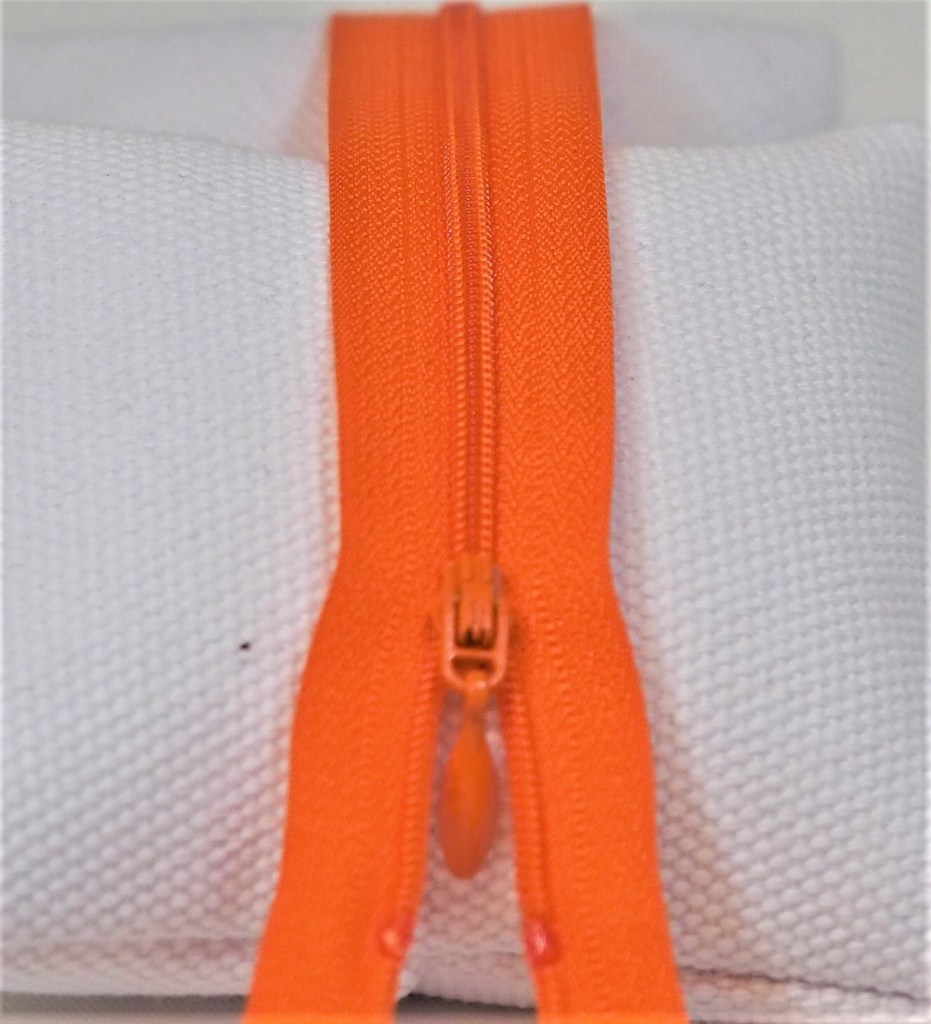 Glidelås 4mm, 15cm Orange