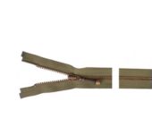 Glidelås lukket antikk metall 20cm grønn