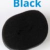 Foldover elastic black