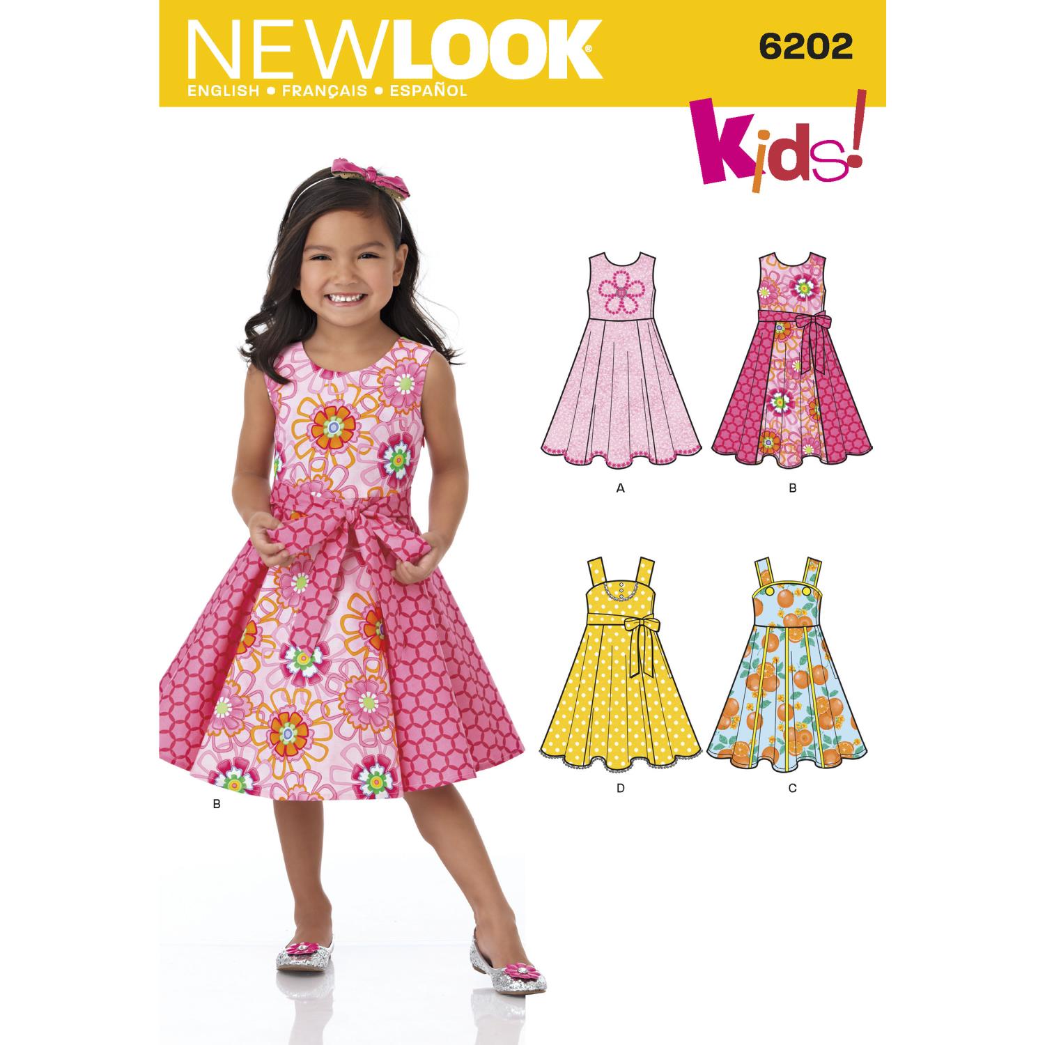 New Look Pattern 6202 Child's Dress and Sash