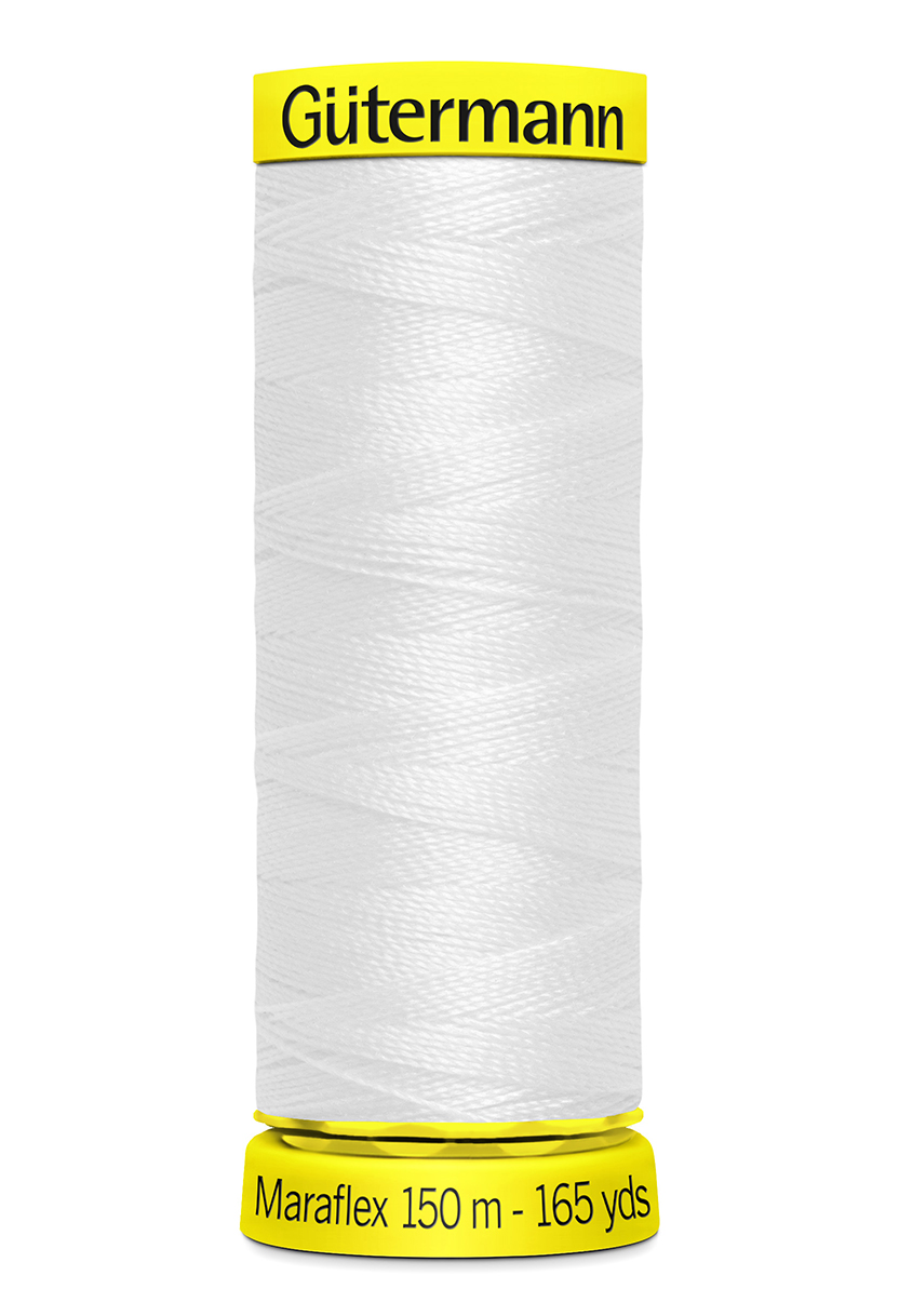 Gütermann Maraflex elastisk 800 hvit
