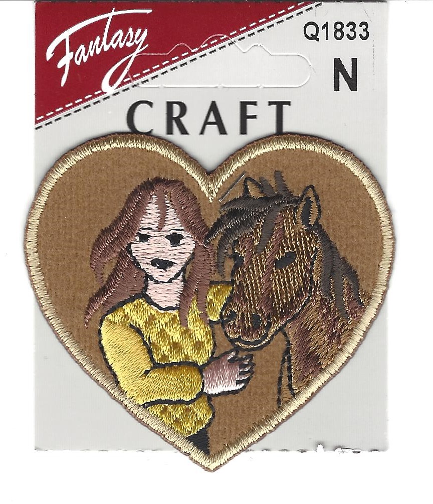 Motiv hjerte med hest og jente