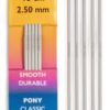 Pony strømpepinner 3mm 15 cm lange