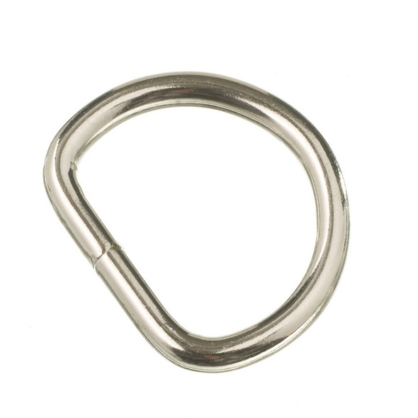 D-ring 20mm sølv