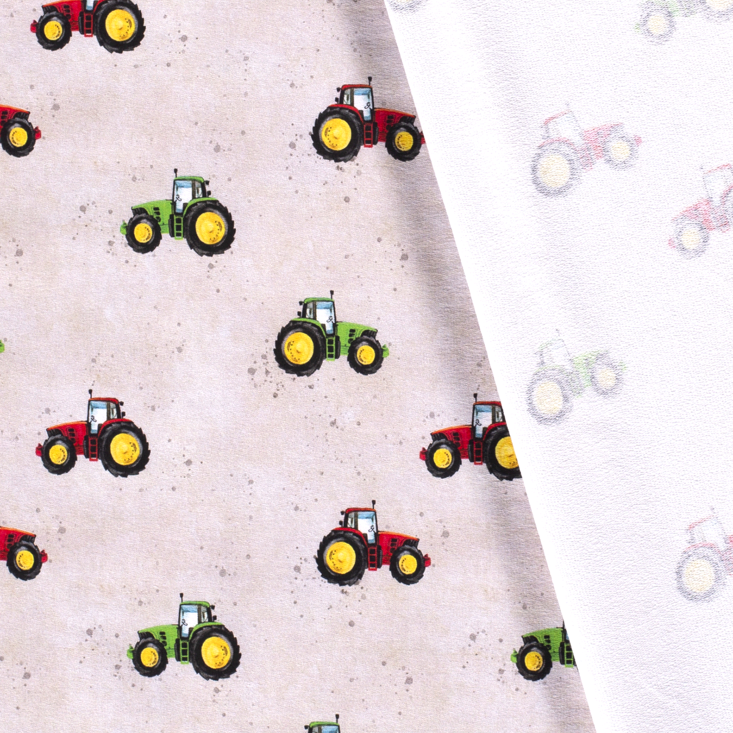 FRENCH TERRY FABRIC DIGITAL PRINTED OFF WHITE Singer Bernina Sysenter AS