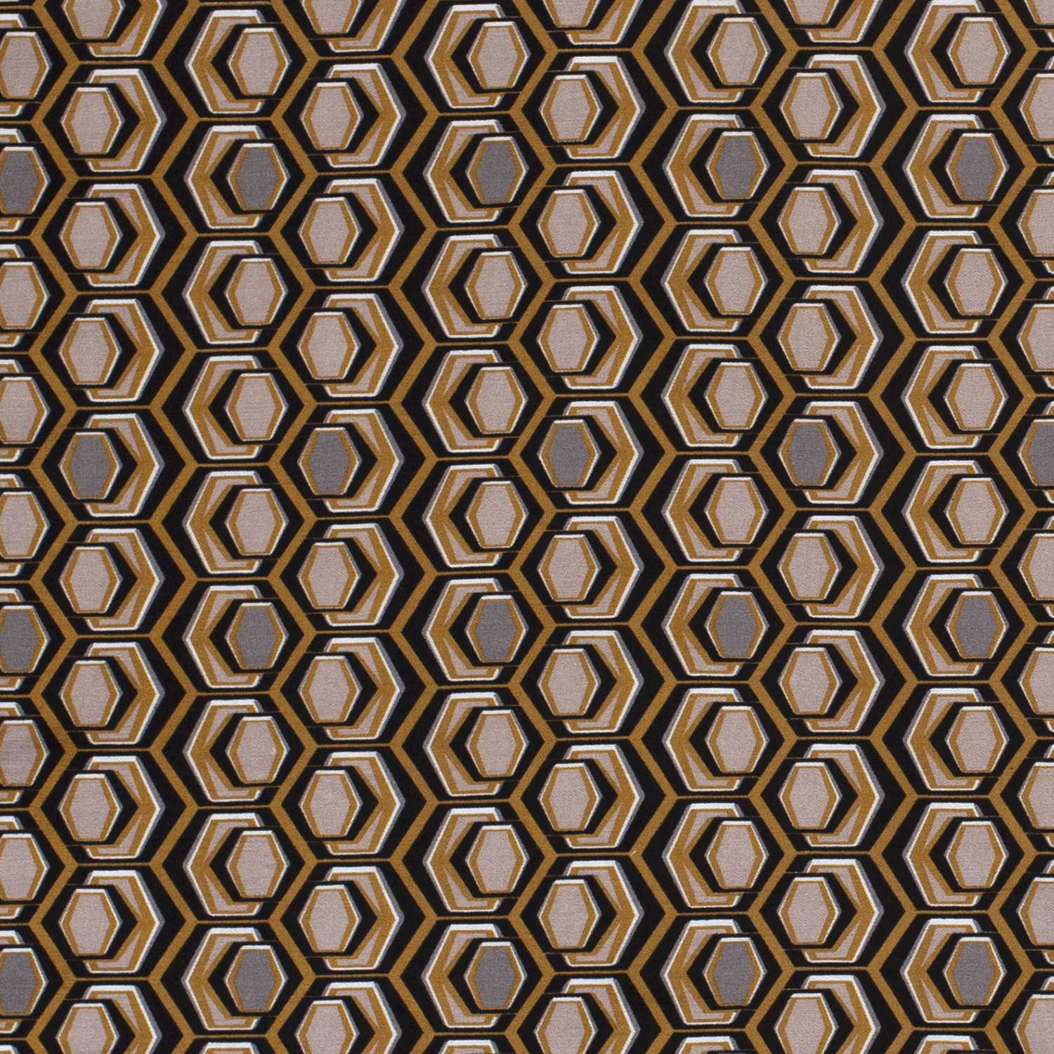 BENGALINE FABRIC PRINTED ABSTRACT BROWN