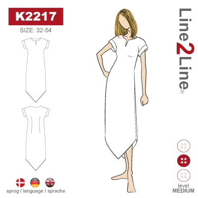 Line2Line K2217 Kjole Med Slids Og Spidser
