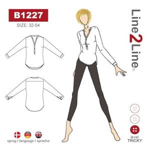 Line2Line B1227 Skjorte Med Stolpelukning
