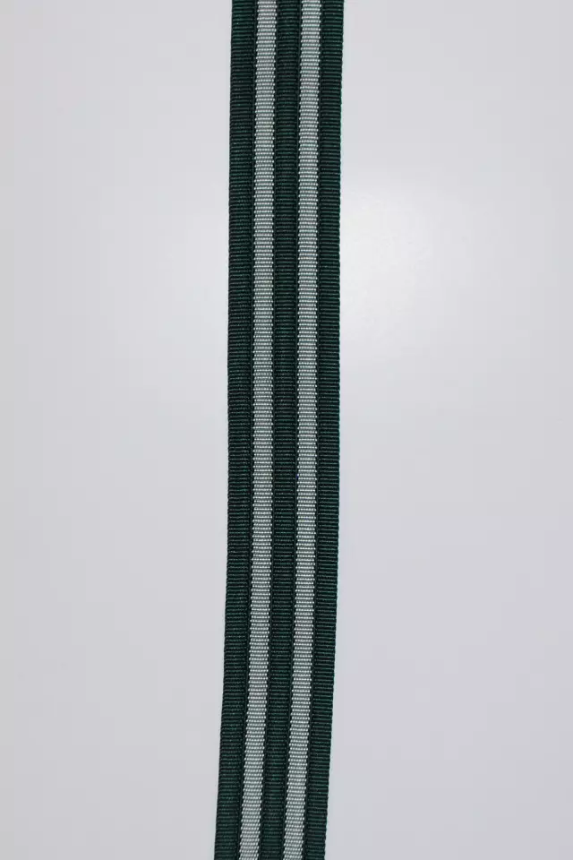 SYNTET BÅND KANAL 38 MM GRØN STRIBET