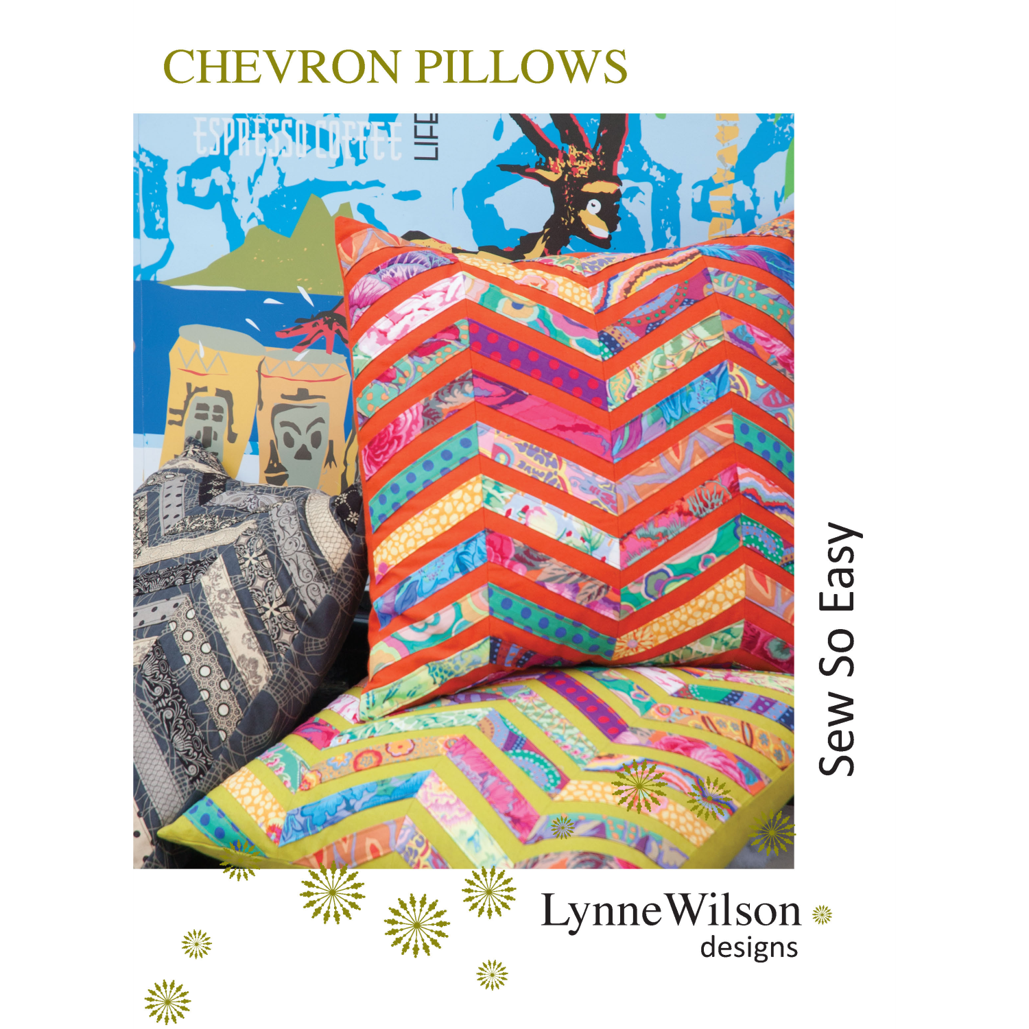 Mønster Chevron Pillows Lynne Wilson Designs