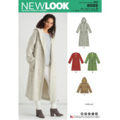 New Look 6585 Hette Kåpe Frakk Dame
