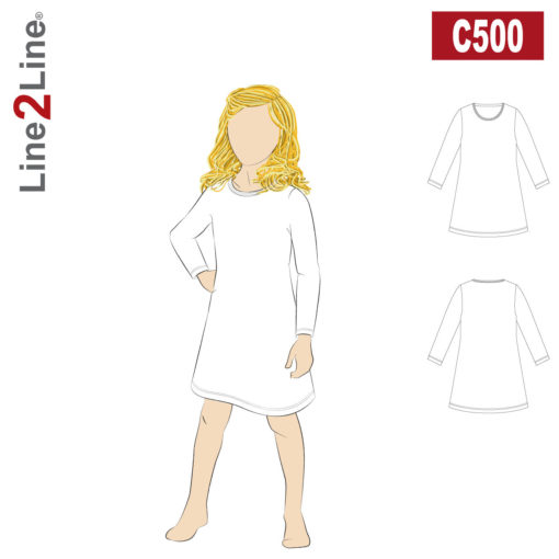 Line2Line C500 T-Shirt Kjole Barn
