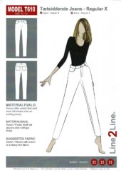 Line2Line T610 Tettsittende Jeans Regular