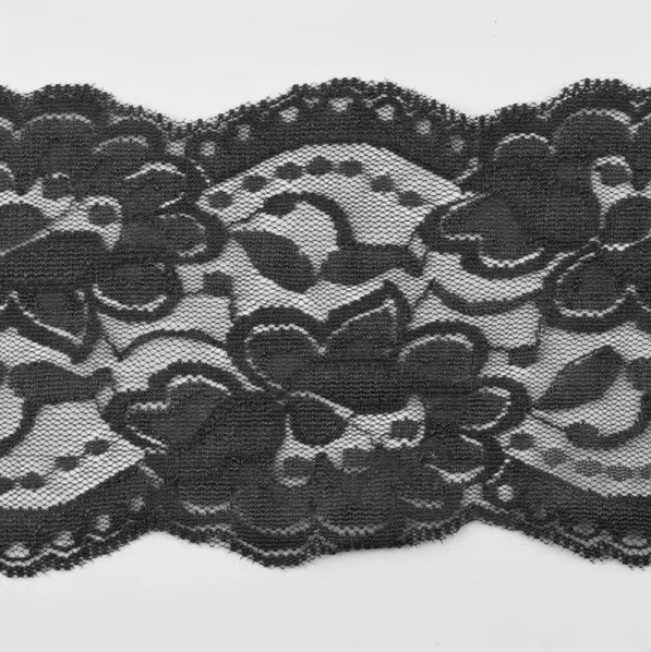 Elastisk Blonde 92mm Svart