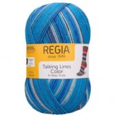 Regia Strømpegarn Talking Lines 05101 Navy Blue