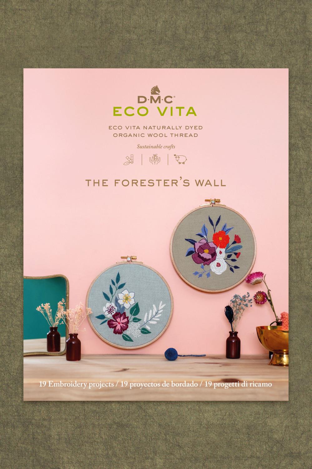 The Forester's Wall - 19 Embroidery projects. DMC Eco Vita.
