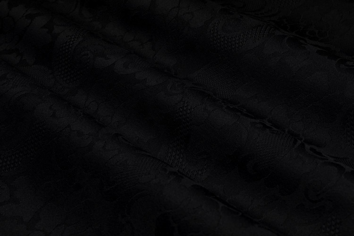 Klassisk ulldamask  Svart 190