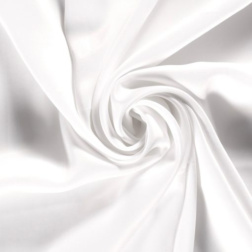 VISCOSE SATIN FABRIC UNICOLOUR WHITE