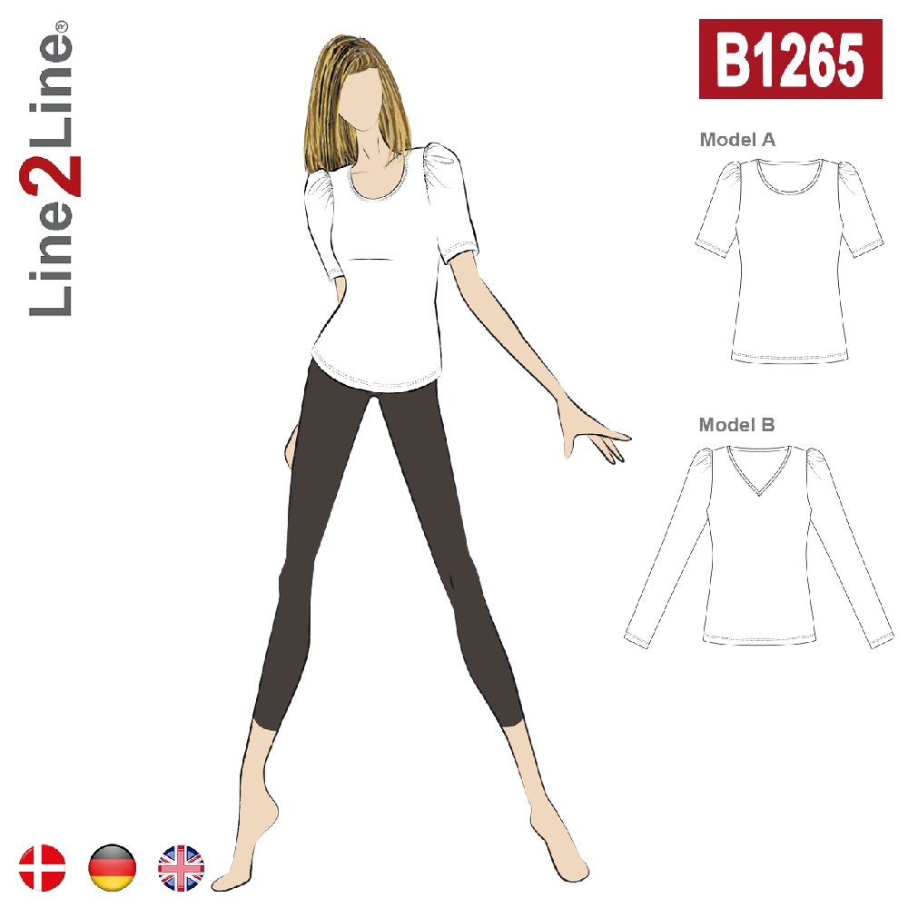 Line2Line B1265 T-Skirt Puffermer