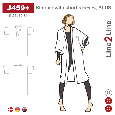 Line2Line J459+ Kortermet Kimono PLUSS