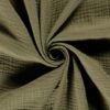 Muslin fabric Unicolour Forest Green