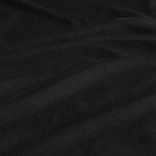 Cotton Jersey GOTS organic fabric Unicolour Black