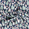 Jogging fabric digital printed Trees Navy