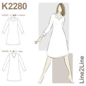 Line2Line K2280 Kjole V-Hals